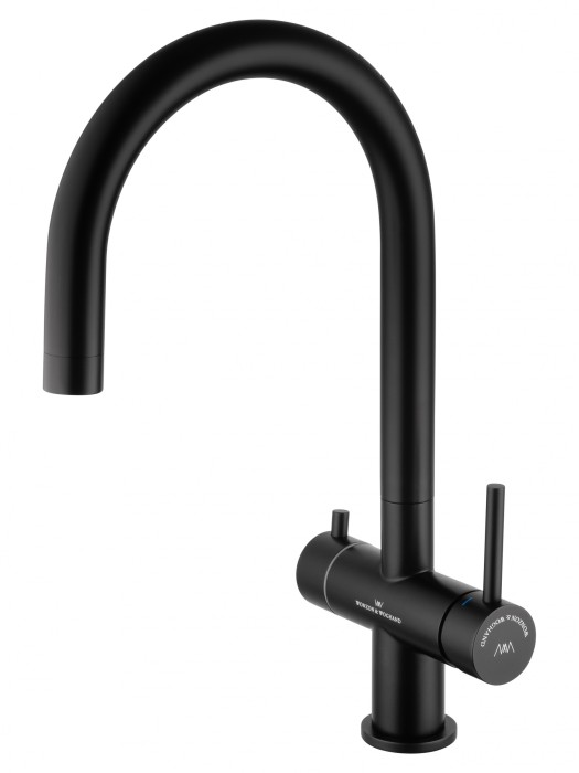 Смеситель для кухни c подключением фильтра, Wonzon &amp; Woghand, WW-3211-MB цвет: черный