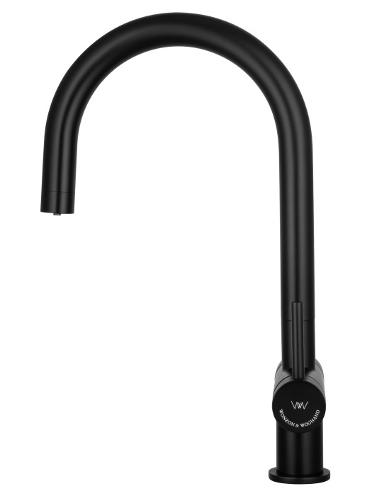 Смеситель для кухни c подключением фильтра, Wonzon & Woghand, WW-3211-MB цвет: черный