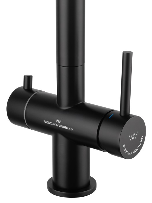 Смеситель для кухни c подключением фильтра, Wonzon & Woghand, WW-3211-MB цвет: черный