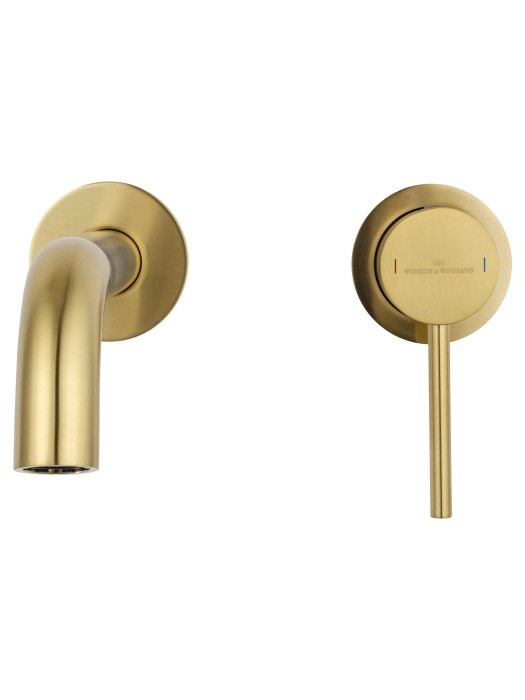 Смеситель для раковины встраиваемый, Wonzon & Woghand Stick, WW-88869017-BG цвет: золото