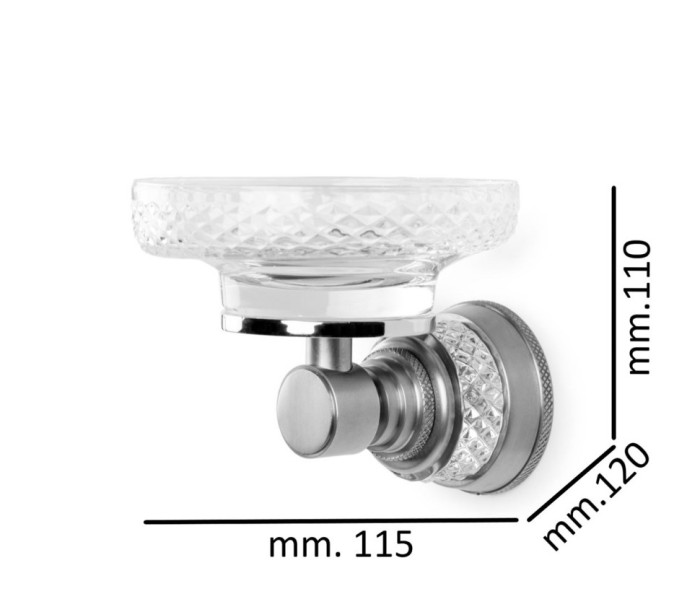 Настенная мыльница chrome, Boheme Aura_acc - 10243-CR