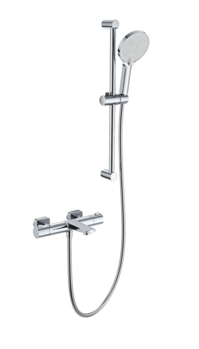 Смеситель для ванны с душевым гарнитуром и термостатом, Wonzon &amp; Woghand, WW-C2021-A-CR цвет: хром