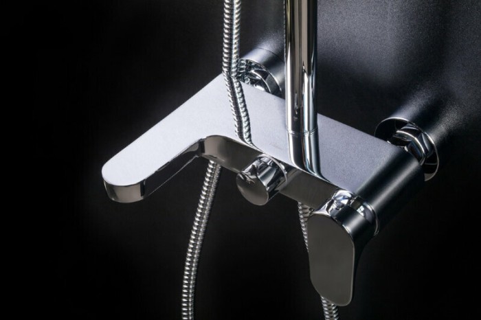 Смеситель для ванны, серый, Spectre Boheme 453-GM