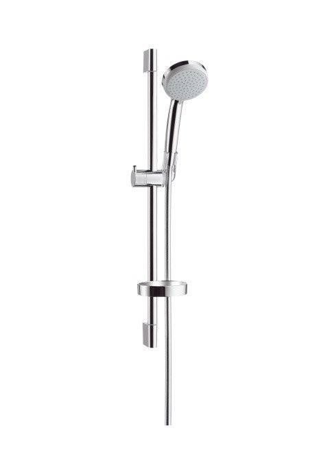 Душевой гарнитур Vario со штангой 65см и мыльницей Croma 100 Hansgrohe, хром арт. 27776000