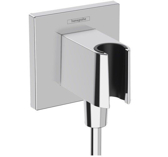 Шланговое подключение E с держателем для душа FixFit E Hansgrohe, хром арт. 26889000