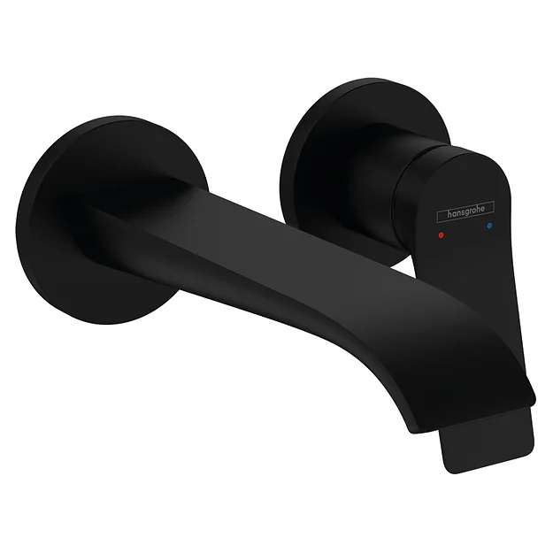 Смеситель для раковины скрытого монтажа, настенный, Hansgrohe Vivenis, черный арт. 75050670