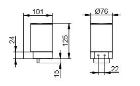 Дозатор для жидкого мыла с держателем и насосиком Keuco, Plan, 14951 370000 цвет: черный