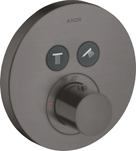 Термостат для душа ShowerSelect Axor, шлифованный черный хром арт. 36723340