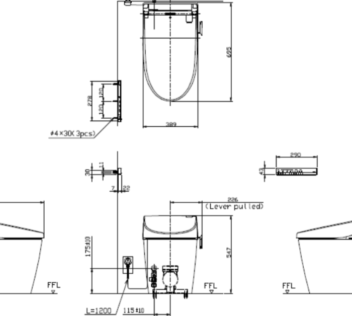Сиденье для унитаза, Neorest TOTO, TCF9786JG цвет: белый