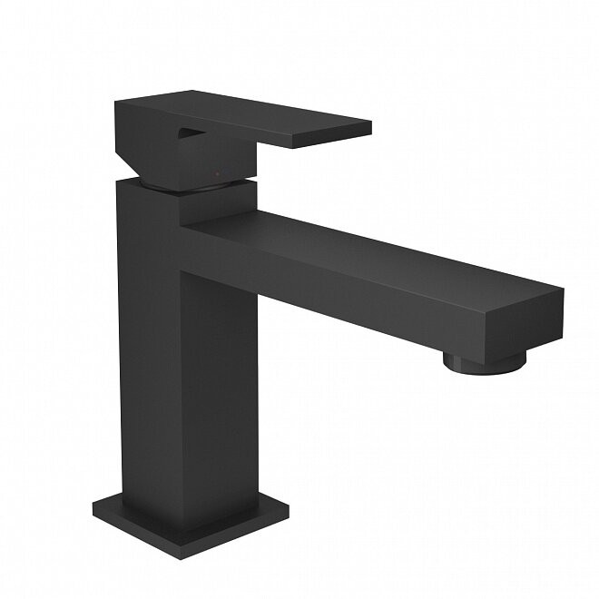 Однорычажный смеситель для раковины без донного клапана 3/8, Futura Kerama Marazzi, черный - 66411KM.01.093