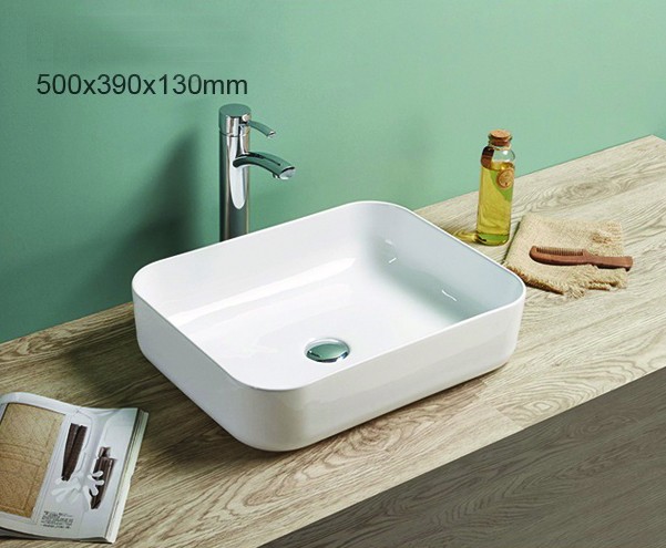 Раковина накладная 500х390х130 белая, Azario - AZ-78109 SP