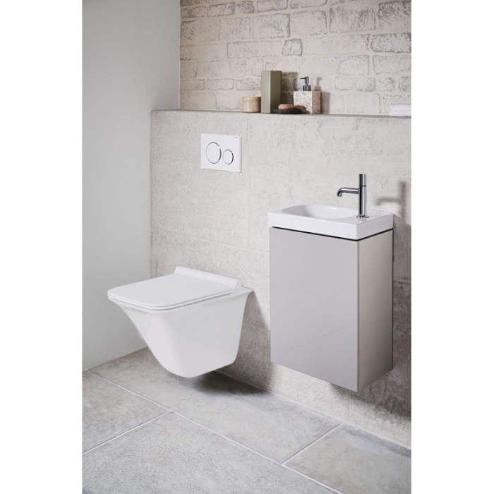 Подвесной унитаз 505х360х370 безободковый, с сиденьем микролифт, Azario Felice арт. AZ-0054