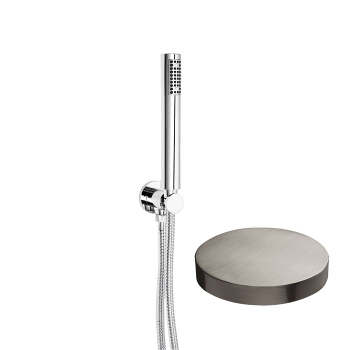 Душевой набор встроенный, Giulini Wellness, никель матовый арт. 1545NKO