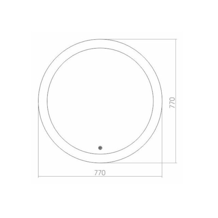 Зеркало круглое, c подсветкой и диммером, сенсорный выключатель, Azario Перла - ФР-00000847