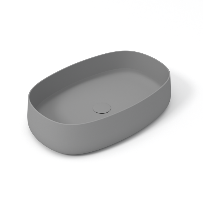 Накладная раковина 60x40x15 см, Olympia ceramica Wave, серый матовый арт. WAV42RE60003