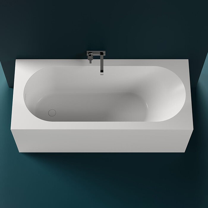 Ванна пристенная 180x80, матовая, Salini FABIA арт. 102612MRF