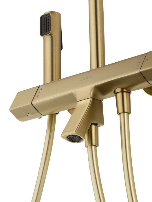 Душевая система с термостатом, Wonzon & Woghand The one, WW-B3094-BG цвет: золото