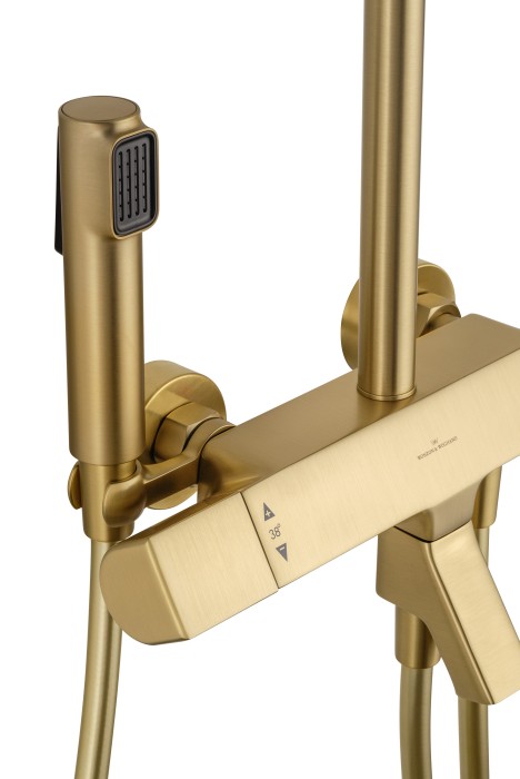 Душевая система с термостатом, Wonzon & Woghand The one, WW-B3094-BG цвет: золото