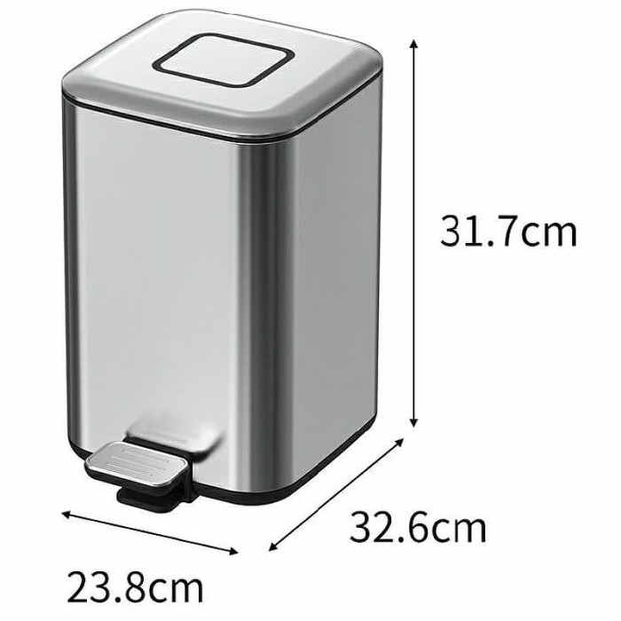 Ведро квадратное gold матовое, Boheme Q - 10948-MG