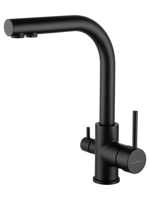 Смеситель для кухни c подключением фильтра, Wonzon &amp; Woghand, WW-88458005-MB цвет: черный