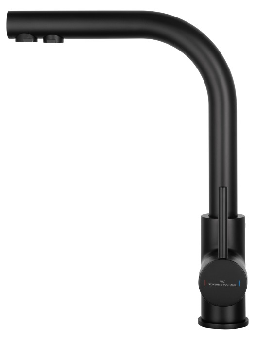 Смеситель для кухни c подключением фильтра, Wonzon & Woghand, WW-88458005-MB цвет: черный