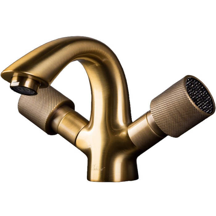 Смеситель для умывальника black, bronze, Boheme Royal cristal - 311-Royal/CRST black