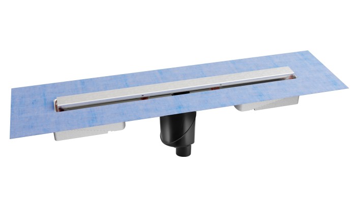 Душевой лоток BERGES C1 Norma 700, матовый хром, S-сифон D50/105мм H50, арт.090038