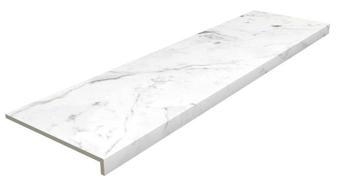 Плитка peldano recto carrara blanco anti slip 119,7x31.5x14 GRES DE ARAGON Marble арт. 970178
