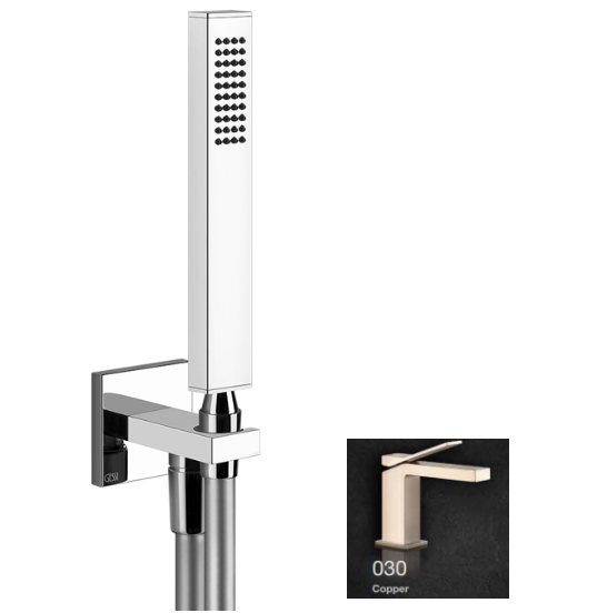 Душевой комплект Gessi Rettangolo цвет розовое золото pvd арт. 20123030
