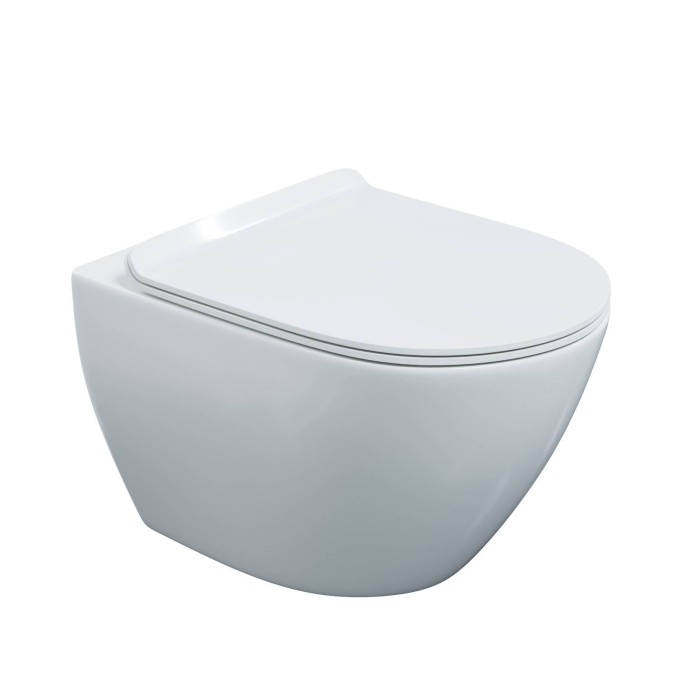 Комплект унитаза PUMA Rimless с инсталляцией NOVUM, кнопка L1, сиденье Toma Slim SO, Berges арт. 043271