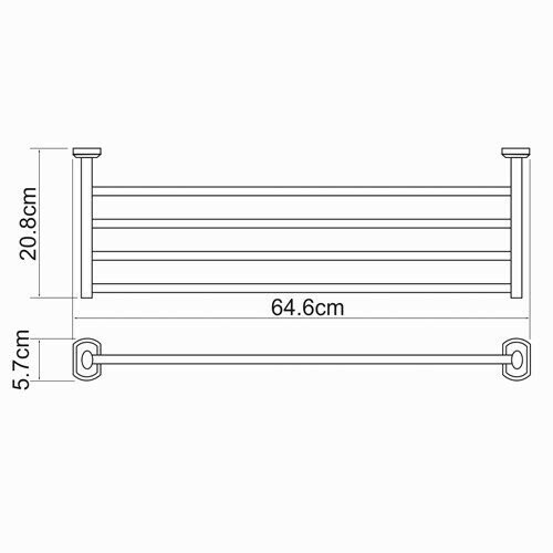 Полка для полотенец WasserKRAFT Oder К-3000 арт. K-3011