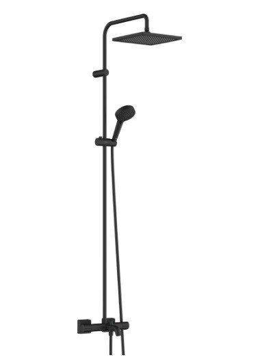 Душевая система с термостатом для ванны Vernis Shape Hansgrohe, черный арт. 26900670