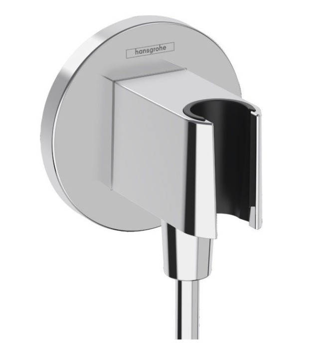 Шланговое подключение S с держателем для душа FixFit S Hansgrohe, хром арт. 26888000