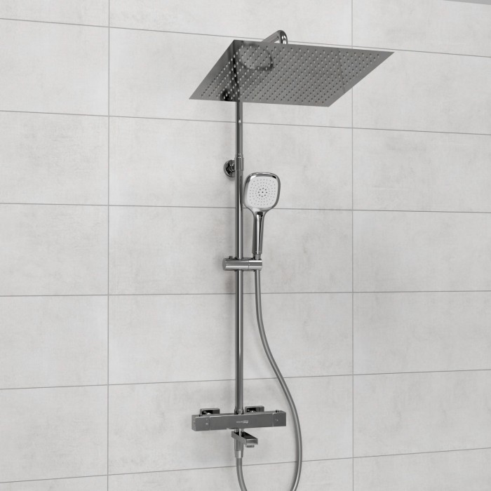 Душевая система с термостатическим смесителем WasserKRAFT арт. A199.119.065.087.CH Thermo
