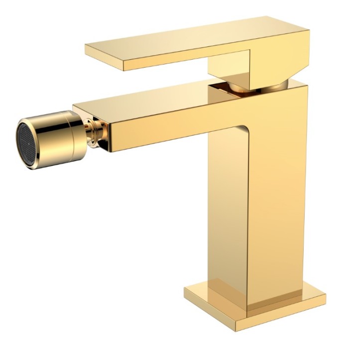 Смеситель для биде, Shinny Gold, Qubic Boheme 476-G
