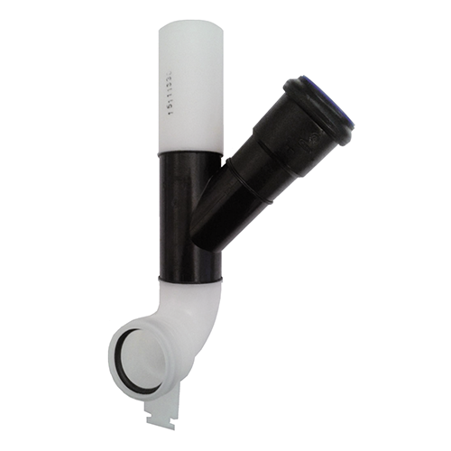 Сливной патрубок с отводом для подключения к вентиляции dn 50,45, отвод вправо, TECE арт. 9820127