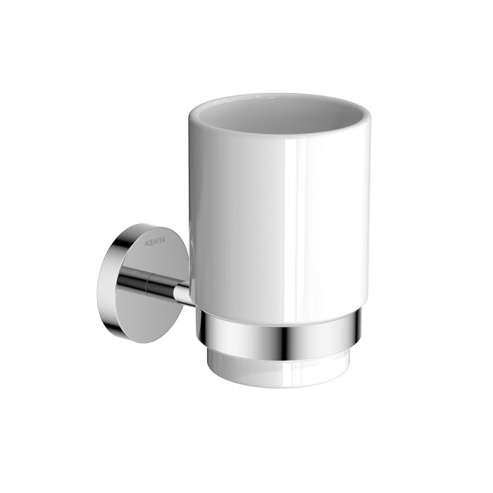 Стакан с держателем, Aquatek Бетта, хром арт. AQ4604CR