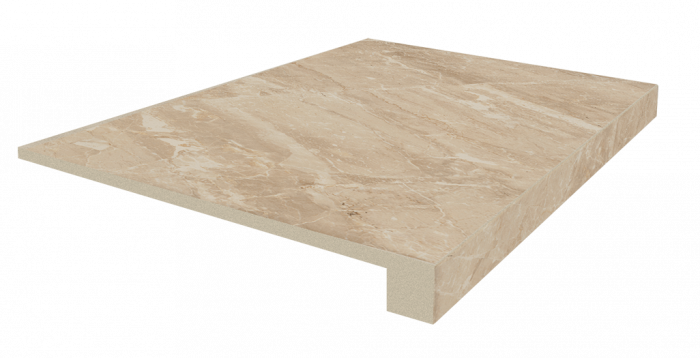 Ступень портофино беж фронтальная шлиф 33x45 Coliseum Gres Portofino арт. 620070000957