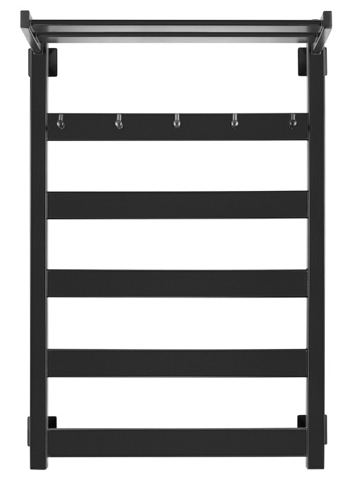 Полотенцесушитель электрический 80x60 Комано 1 КСП (черный матовый) Secado арт. 4603777442606