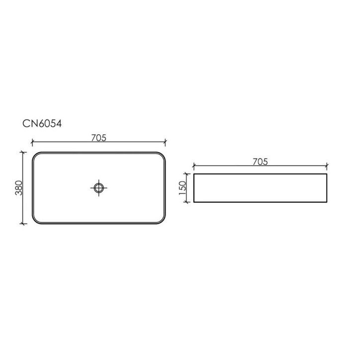 Накладная раковина Ceramicanova Element, белый арт. CN6054