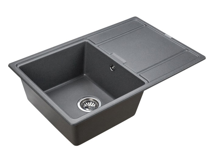 Мойка для кухни гранит 780х500 Paulmark FLUGEN 50-780, графит - PM217850-DG