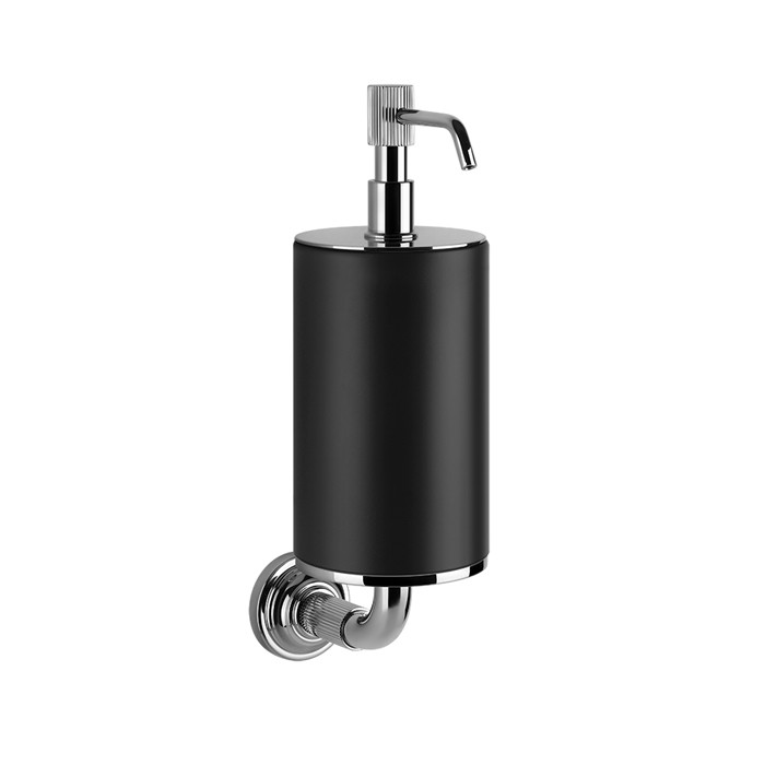 Дозатор для жидкого мыла подвесной, Gessi Venti20, черный, фурнитура хром арт. 65414#031