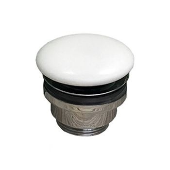 Донный клапан универсальный 1”1/4 белый глянцевый, GSG Ceramic Design, PILTONUNIAR000