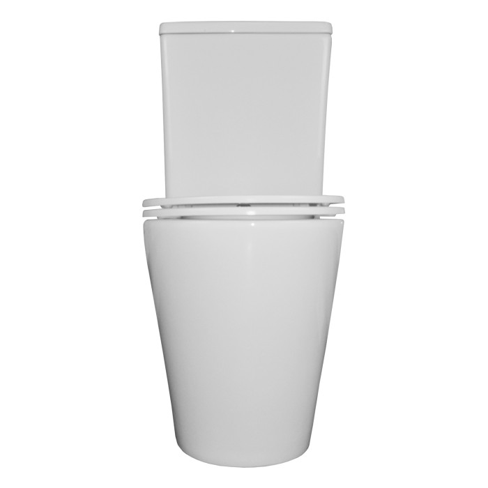 Унитаз-компакт 605х380х825 напольный, безободковый, с бачком и сиденьем микролифт, Azario Vetro арт. AZ-2149