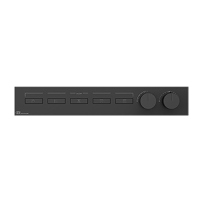 Термостат для душа, с включением до 5 источников одновременно, Gessi Hi Fi, black metal brushed pvd арт. 63018#707