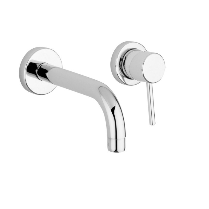 Внешняя часть для смесителя для раковины настенного монтажа, без донного клапана, Giulini Futuro, хром арт. 6520-15EP