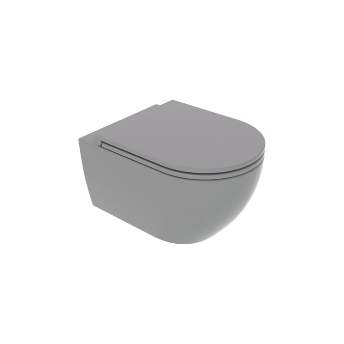 Чаша подвесного унитаза цемент матовый, GSG Ceramic Design Like, LKWCSO020