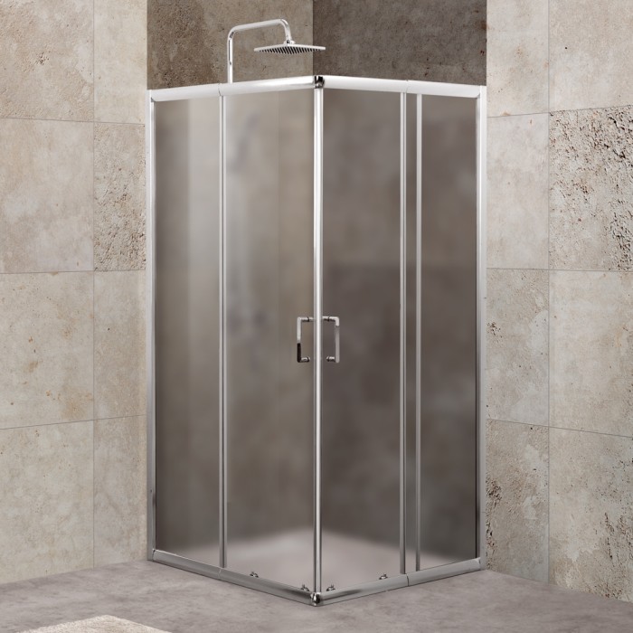 Душевой уголок 85x190 BelBagno, глянцевый хром, Unique арт. UNIQUE-A-2-85/100-P-Cr