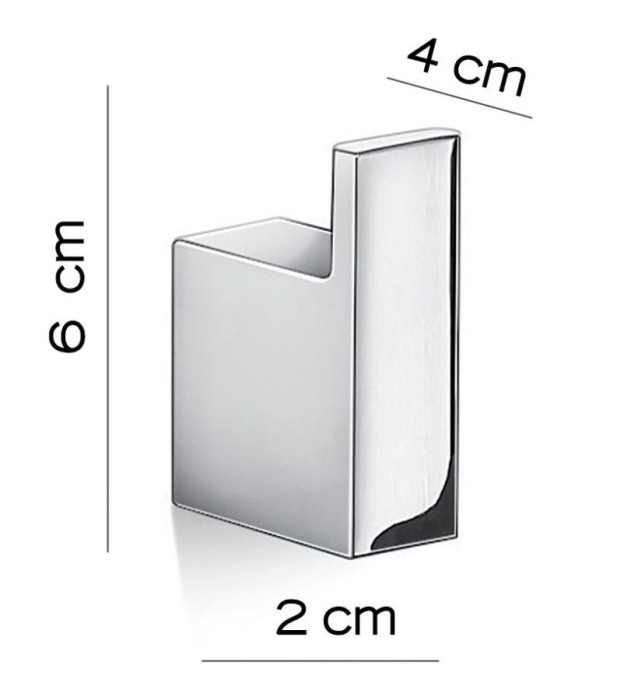 Крючок Lanzarote Gedy, A326(13) цвет: хром