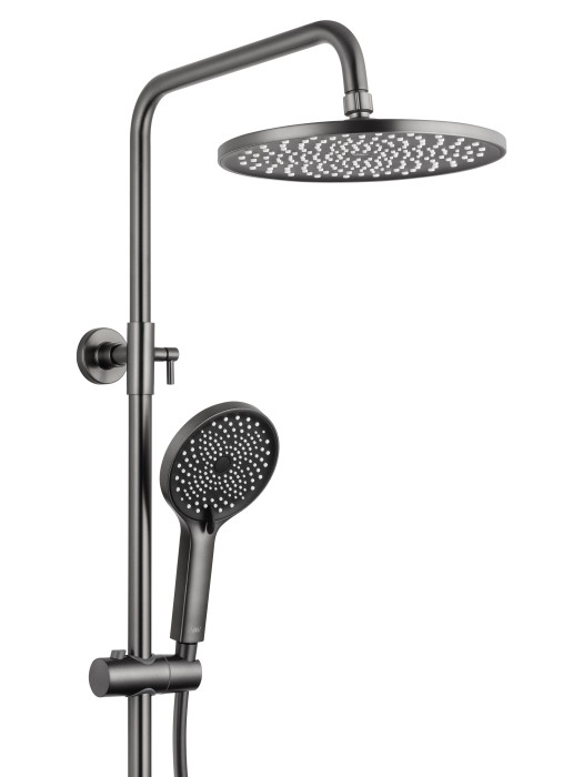 Душевая система с термостатом, Wonzon & Woghand The one, WW-B3094-BGG цвет: графит